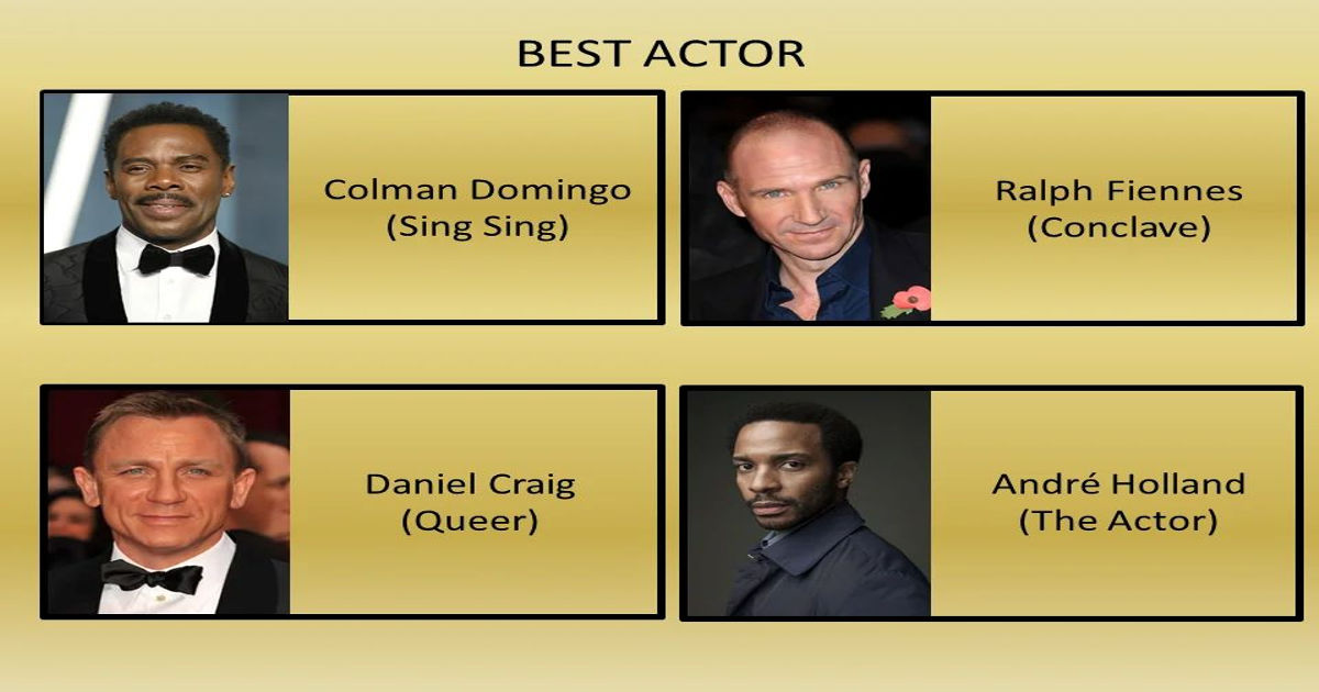 Top Contenders for Best Actor Oscars 2025